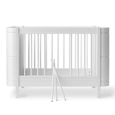 OLIVER FURNITURE Łóżeczko dziecięce Wood MINI white + pakiet junior do 9 lat