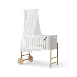 OLIVER FURNITURE WOOD CO-SLEEPER BED CANOPY, WHITE