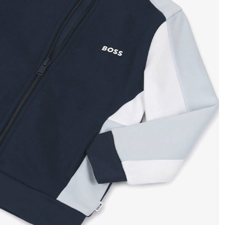 BOSS Kids Dres dziecięcy dla chłopca, granatowy