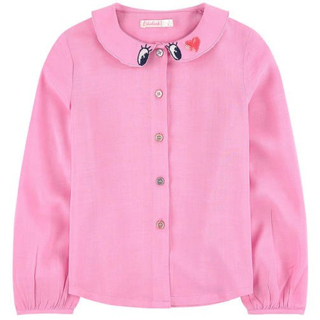 Billeblush Koszula dziewczęca  długim rękawem różowa
