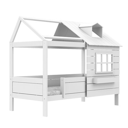 LIFETIME Kidsrooms Łóżko domek Lake House 90x200 cm, białe