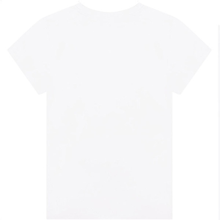 KARL LAGERFELD KIDS T-shirt dziewczęcy z krótkim rękawem biały z logo