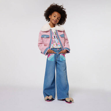 BILLIEBLUSH Girl's pink tweed jacket