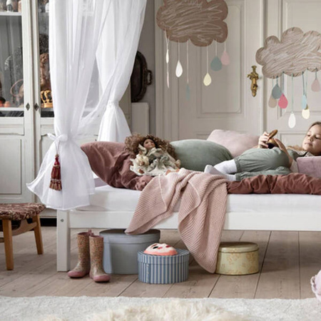 HOPPEKIDS ECO Dream Łóżko dziecięce z baldachimem 70x160 cm