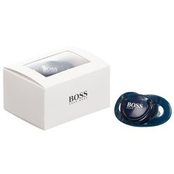 BOSS Kids Smoczek niebieski