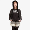 KARL LAGERFELD KIDS T-shirt dziecięcy z długim rękawem z nadrukiem czarny 