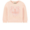 KENZO Kids Bluza dziewczęca jasno-różowa Tiger