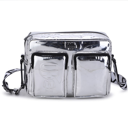 KARL LAGERFELD Kids Girls MINI MI Crossbody bag in silver