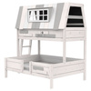 LIFETIME Kidsrooms Łóżko dziecięce piętrowe My Hangout 90/140/200 cm, whitewash
