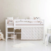  HOPPEKIDS  ECO Luxury Łóżko na niskiej antresoli z ukośną drabinką 90x200cm