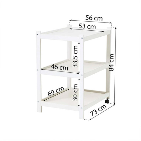 HOPPEKIDS IDA-MARIE Changing table shelf, white