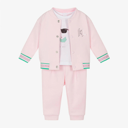 KARL LAGERFELD Kids Дитячий спортивний костюм для дівчинки 3 предмета