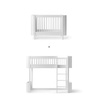 OLIVER FURNITURE Zestaw do rozbudowy Wood Łóżeczko dziecięce MINI+ COT BED do łóżka LOW LOFT BED, white/oak