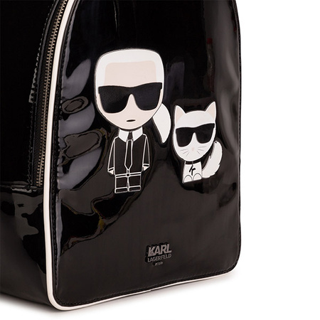 KARL LAGERFELD Kids Plecak dziewczęcy z kotkiem czarny
