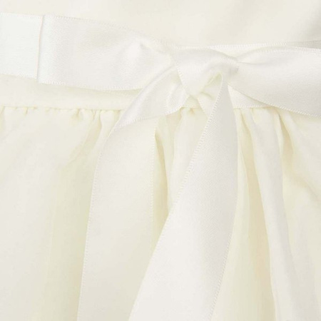 SARAH LOUISE Girls tulle and organza dress in ivory