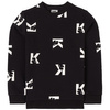 KARL LAGERFELD KIDS Bluza chłopięca czarna z logo