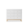 OLIVER FURNITURE WOOD Дитячий комод WOOD білого та дубового кольорів