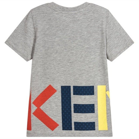KENZO Kids T-shirt dziecięcy szary z logo