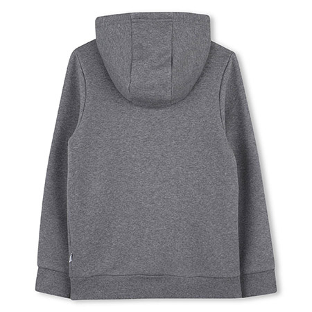 BOSS Kids Bluza chłopięca z kapturem szara