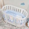  PICCI Dream Baby oval crib with pale blue application