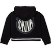 DKNY Bluza dziewczęca z kapturem czarna