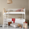 OLIVER FURNITURE Łóżko dziecięce na wysokiej antresoli Seaside Classic Loft Bed 90x200 cm
