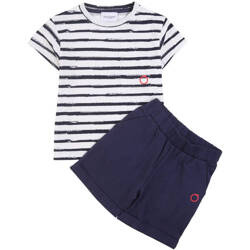 TRUSSARDI Short sleeve striped tee-shirt and bermuda shorts