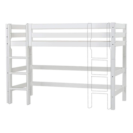 Hoppekids ECO Luxury high sleeper bed with straight ladder 120x200 cm