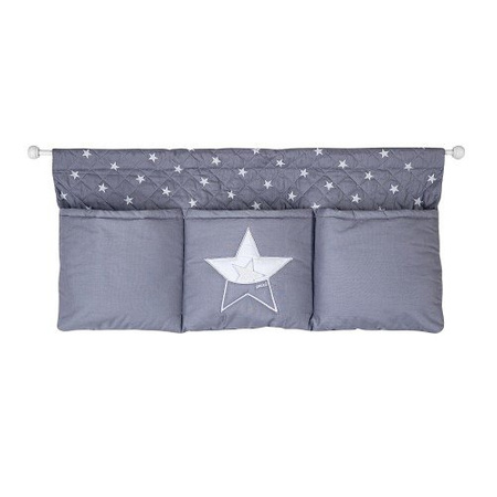 PICCI STELLA Organizer na ścianę z trzema pojemnymi kieszeniami szary