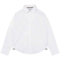 BOSS Kids Boys long sleeve white shirt