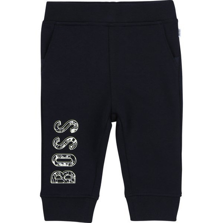 BOSS KIDS Boys Blue Cotton Babygrow