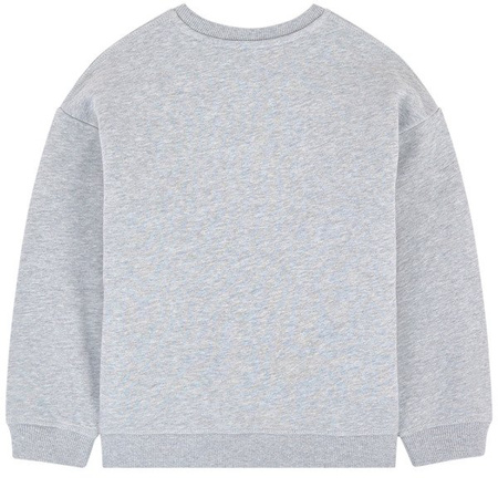 KENZO Kids Bluza dziewczęca szara z nadrukiem