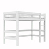 LIFETIME Kidsrooms Łóżko High Sleeper 152 cm z drabinką - Breeze, białe