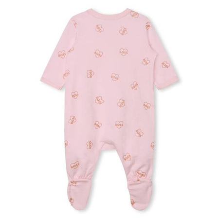 BOSS Kids Baby girls pajama and hat set pale pink
