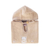 PICCI Nene Baby embroidered hooded poncho 0-2 years brown