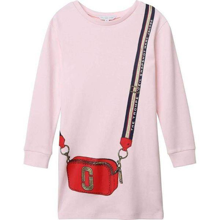 THE MARC JACOBS Sukienka dziewczęca z długim rękawem jasno-różowa