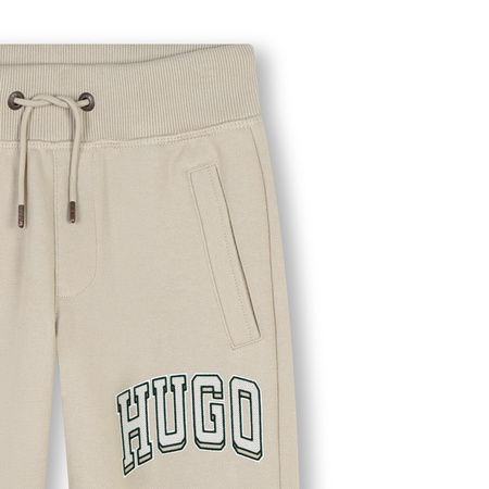 HUGO Spodnie chłopięce dresowe z logo