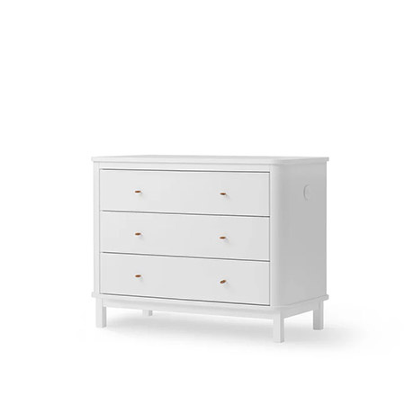 OLIVER FURNITURE WOOD Komoda dziecięca z trzema szufladami, white
