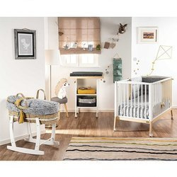 DILI BEST DINO Kosz dziecięcy z białym stelażem