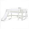 Hoppekids ECO Luxury Low bunk bed with slide and vertical ladder 90x200