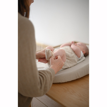 We Are Bitte Oval Changing Pad, Stone