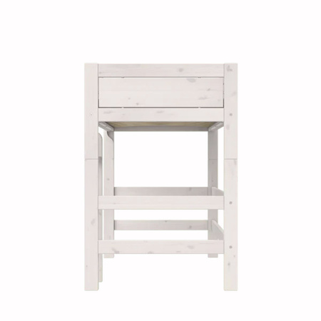 LIFETIME Kidsrooms High Sleeper Bed with Ladder 152 cm, whitewash