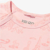 KENZO Kids Baby girls organic cotton babygrows set in white and pink