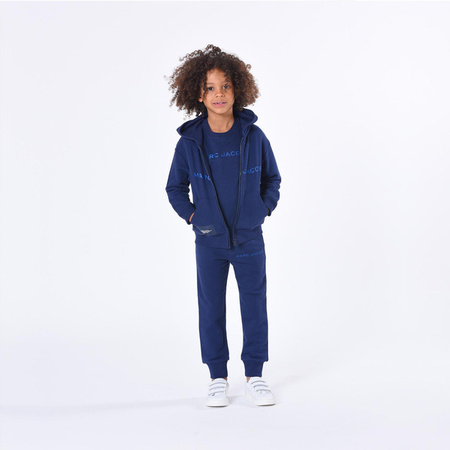 THE MARC JACOBS Teen boys navy blue cotton joggers