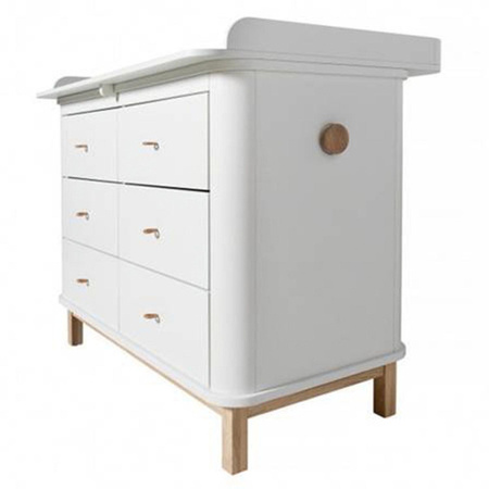 OLIVER FURNITURE WOOD NURSERY TOP LARGE, FOR DRESSER 6 DRAWERS
