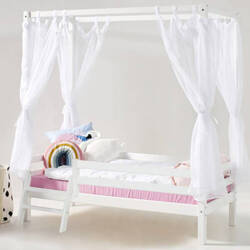 Hoppekids ECO Dream Four Poster Bed with stairs 70x160