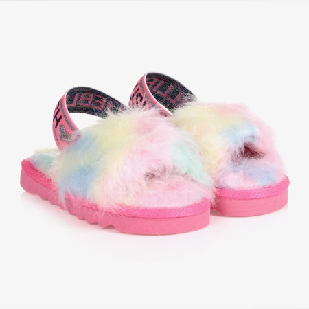 BILLIEBLUSH Fur slides for girls