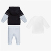 BOSS KIDS Baby track suit in light blue and white