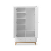 OLIVER FURNITURE Szafa dziecięca dwudrzwiowa WOOD biała/dąb