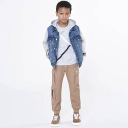 BOSS Kids Штани пісочного кольору для хлопчика